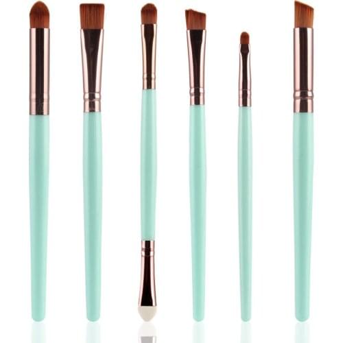 6Pcs New Product Makeup Brush Set Multiple Sizes Nylon Eye Shadow Brush Eyeliner Eyelash Make Up Makeup Eyebrow Comb