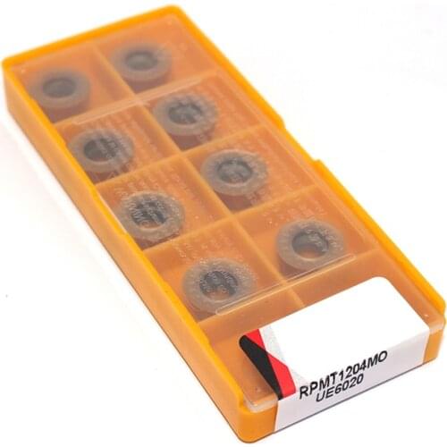 10PCS RPMT08T2MOE-JS VP15TF Milling Carbide Insert Lathe Milling Mill CNC Tools Milling Cutter Finishing