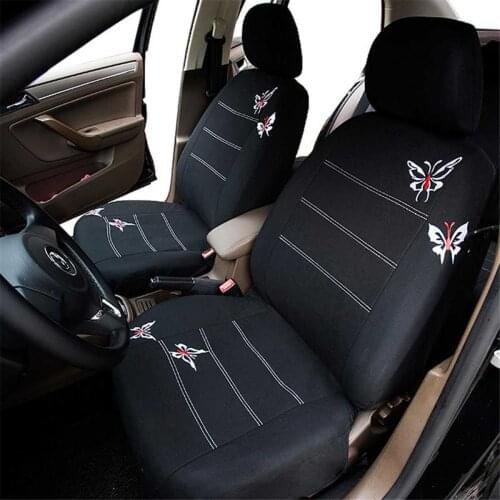 4/9 Pcs Butterfly Pattern Universal Car Seat Cover Polyester Fabric Automobile Seat Covers Car Seat Cover Vehicle Seat Protector