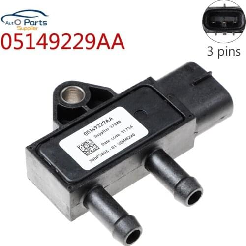 New 05149229AA 68043725AA EGR Exhaust DPF Differential Pressure Sensor For Chrysler Dodge Ram Cummins Trucks 2007.5-2012 6.7L