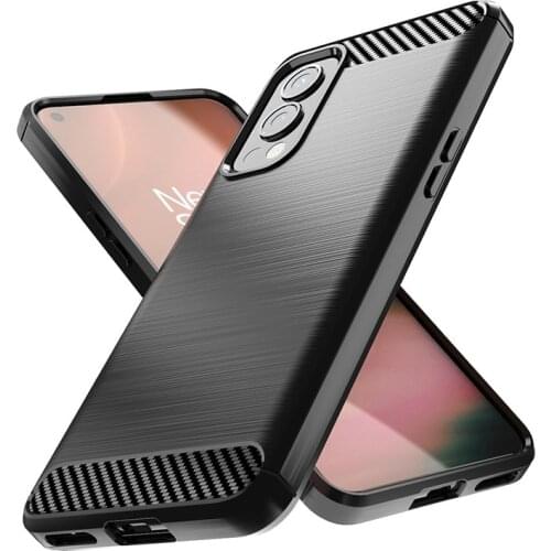 Shockproof Carbon Fiber Cover For OnePlus Nord 2 5G Case OnePlus Nord 2 5G Silicone Back Case For OnePlus Nord 2 5G Fundas 6.43"
