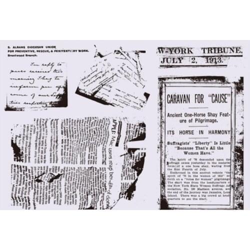 Old newspaper Clear Stamp Or stamp for DIY Scrapbooking/Card Making/Kids Fun Decoration Supplies A2174