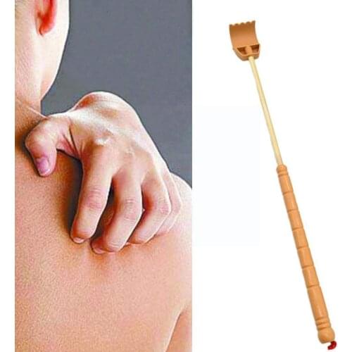 1pcs Back Scratcher Telescopic Scratching Wooden Bamboo Back Health Itch Extendable Stick Massager Scraper Care Back Scratc W9P8