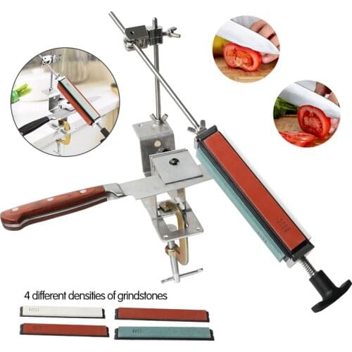 2020 NEW Iron Steel Kitchen Knife Sharpener Professional Fixed Sharpening Tools Fix-Angle 120-1500Grit Stones Whetstone