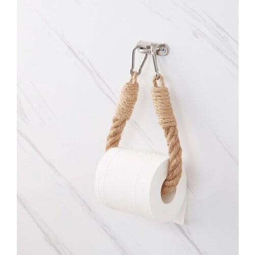 Vintage Towel Hanging Rope Toilet Paper Holder Home Hotel Bathroom Decoration Supplies