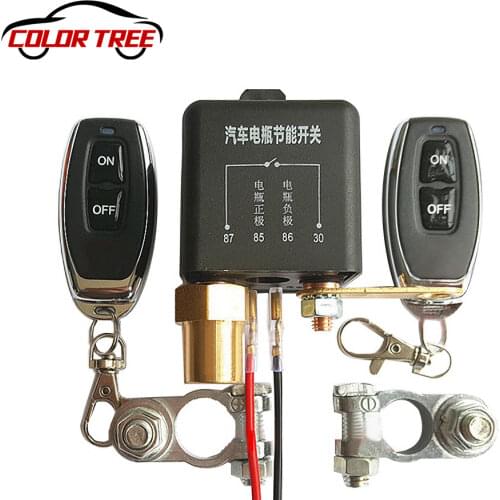 Integrated Wireless Remote Control 12V 230A Car Battery Switch Disconnect Cut Off Isolator Positive/Negative Universal