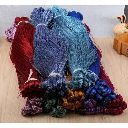 100 Yard/lot 1mm Nylon Chinese Knot Macrame Cord Gold Silver Soutache Thread for DIY Beading Jewelry Making Findings Supplier