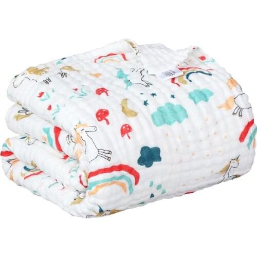 105*105cm Cotton Baby Bath Towel Muslin Cloth Baby Muslin Towel Kids Bathrobe Child Blanket Wrap for Newborn Infant Toddler