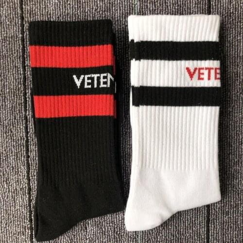 19ss New Mens Novelty High Skateboard Vetements Athlete Socks Parkour Street Cotton Hip Hop one size 22CM