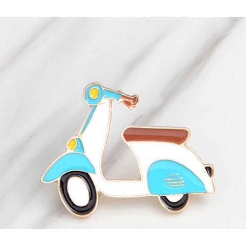 2018 Fashion Jewelry Enamel Pin Metal Bicycle Brooch Lapel Pin Men Brooch Shirt Broche Femme Collar Vintage Brooches For Women