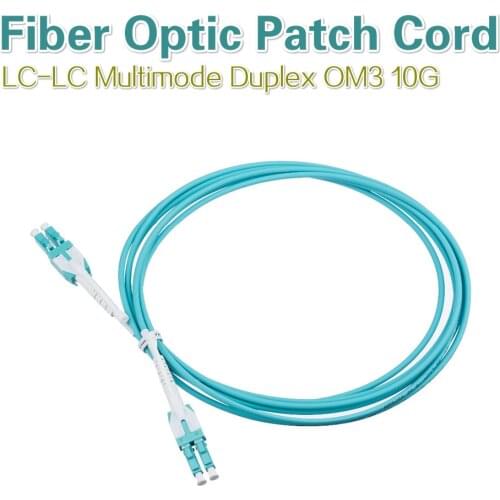 3Meters MultiMode OM3 10G LC to LC UNIT Fiber Optic Cable Duplex Patch Cord 5pcs 10pcs Free shipping
