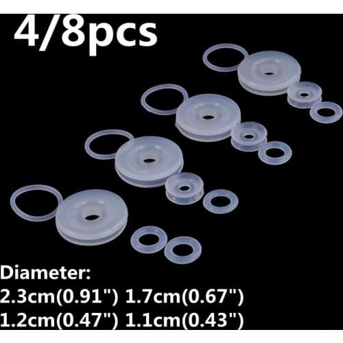4/8pcs Electric Pressure Cooker Parts Ball Float Valve Seal Ring Seal Gasket