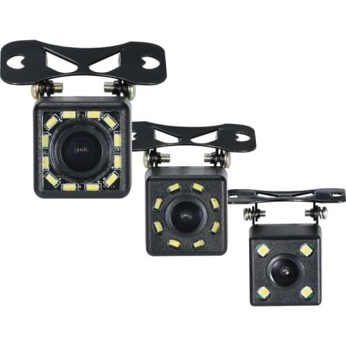 Car Reverse Camera LED lights Parking Rear View Camera Reversing Backup Waterproof HD CCD Sensor 140 Wide View With 6m Cable