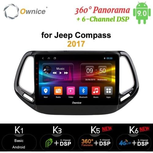 Ownice 10.1" Octa Core Android 10 4G RAM Car DVD GPS Navi Player carplay for Jeep Compass 2017 DVR 4G DSP 360 Panorama Optical