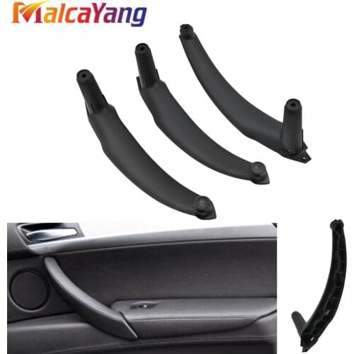 Beige New Car left Right Interior Door Armrest Handle Inner Panel Pull Trim Cover For BMW E70 E71 X5 X6