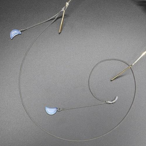 Stainless Steel Reading Glasses Chain Moon Penadnt Sunglasses Cord Neck Strap Eyeglass Lanyard Holder Eyewear Retainer