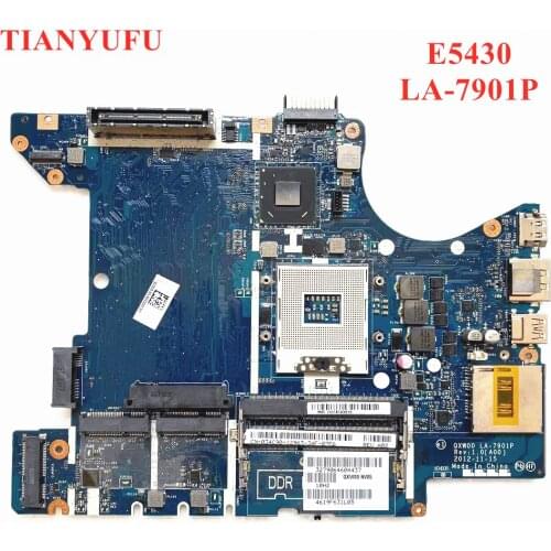 For DELL E5430 Laptop motherboard CN-034C90 034C90 34C90 0T7NXT T7NXT QXW00 LA-7901P DDR3 motherboard 100% full Tested