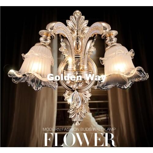European Luxury Modern Wall Lamp Decoration Wall Sconce Interior Wall Lights Decorative E14 AC Wall Sconces For Bedroom Lighting