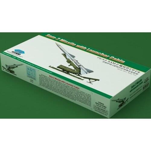 HOBBYBOSS 82933 1:72 Scale Sam-2 Missile with Launcher Cabin Model Kit