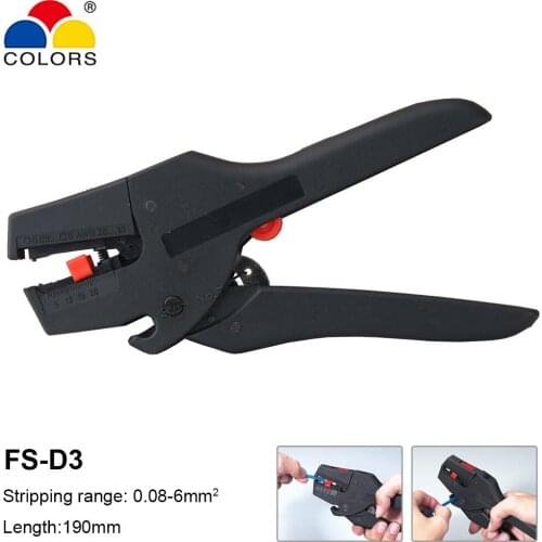 Wire Stripper 0.08-6mm2 Adjustable Stripping Pliers Cable Cutter Plier Multi-tool Electric Hand Tools