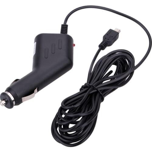 KKMOON Universal Car DVR Charger 5V for Navigation GPS Car Navigate Vehicle Recorder DVR Camera LED Indicator