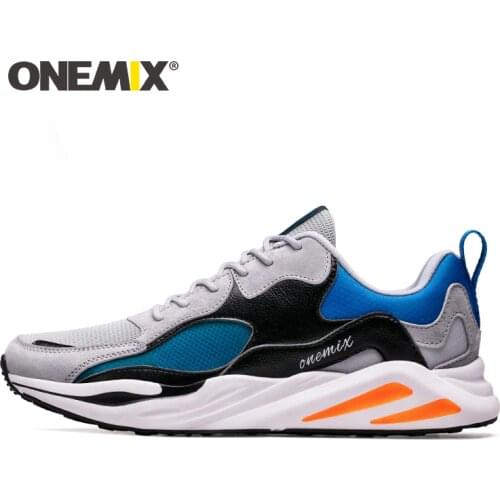 Onemix2019 mens running shoes retro uppers cool breathable sports shoes mens sports shoes outdoor walking shoes