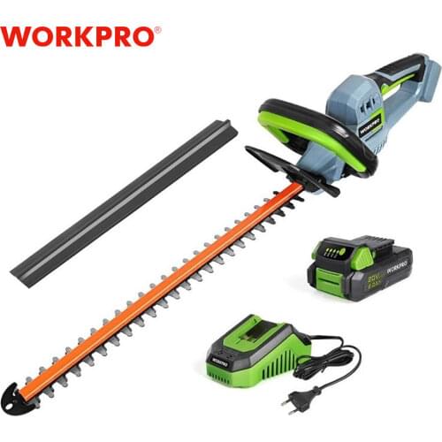 WORKPRO 20V Cordless Hedge Trimmer Electric Household Trimmer Pruning Saw Quick Charge Rechargeable with 510mm Blade