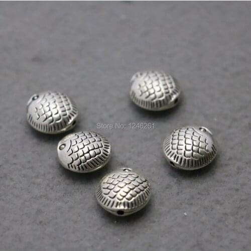10PCS Hardware Spacers Metal Fittings for Accessory DIY components Findings Silver-plate Jewelry Making Design buttons jewelry