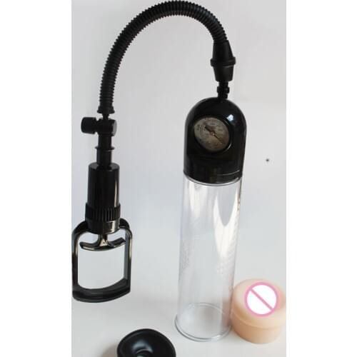 Penis Pump Vacuum pump Penis Enlargement with Gauge Proextender Enlargement Device Strengthen Erect Assistor Vacuum Suction