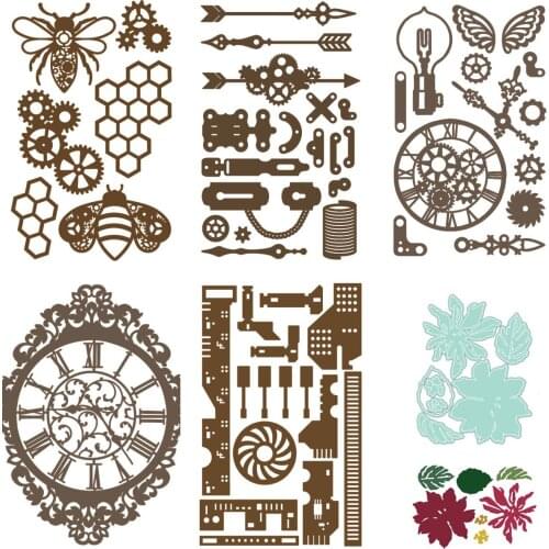 2021 New Bee Flower Metal Cutting Dies for DIY Scrapbooking Crafts Die Make Photo Album Template Handmade Decoration Gift
