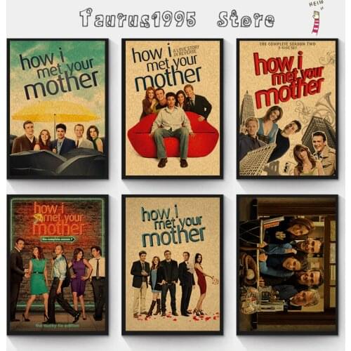 New American reality TV poster < How I met your mother > retro Kraft Paper poster Decoration