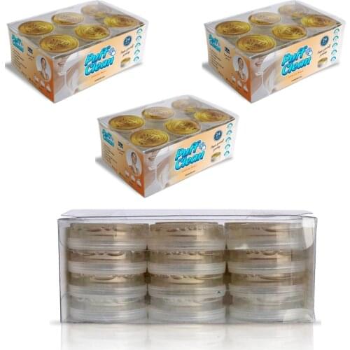 Pufai Puff Clean Intimate Wipes for sensitive area cleaning 72 Pieces Cleaning Capsules in 3 Boxes