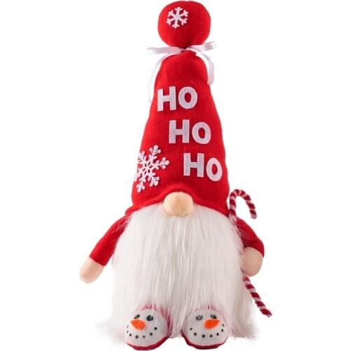 14" Lighted Christmas Gnome Handmade Plush Scandinavian Swedish Tomte Gnomes Elf