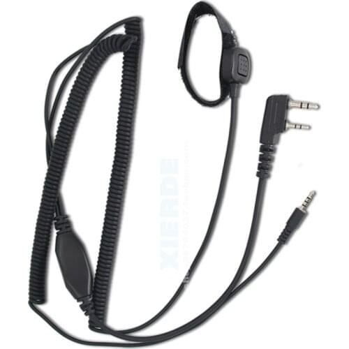 VIMOTO V3/V6/V8 V5s M1/M6 Bluetooth Helmet Headset Special Connection Cable For Kenwood Baofeng UV-5RE UV-82 GT-3 Two Way Radio