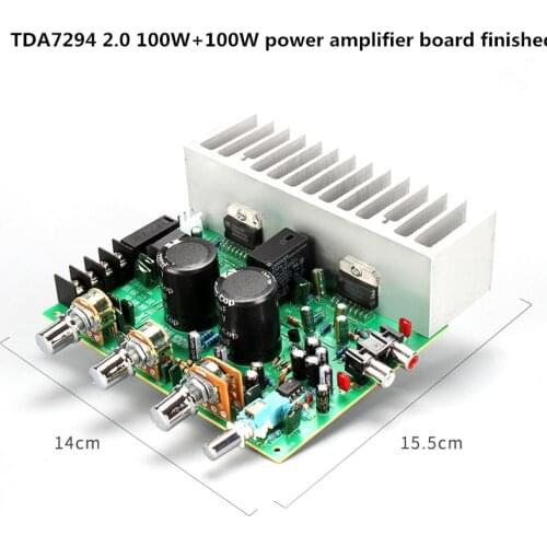TDA7294 Amplifier Audio Board AMP 100W*2 High Power 2.0 Channel Amplificador Sound Speaker Home Audio