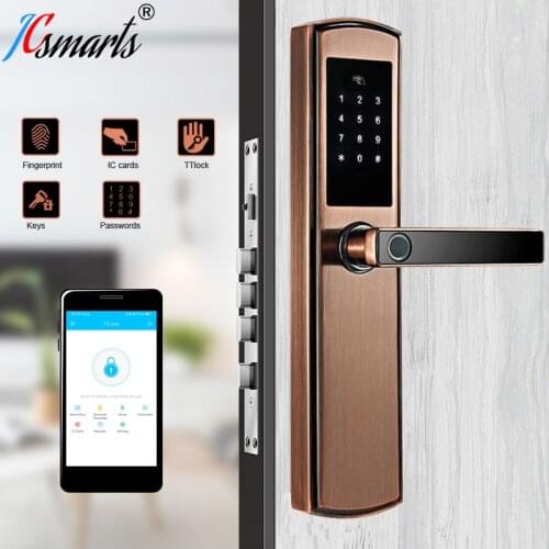 Smart Bluetooth Electronic Lock Fingerprint Door Lock Security Cerradura Inteligente Biometric Wifi Door Lock for Apartments