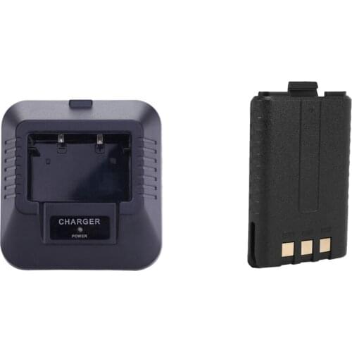 1 Pcs 800Mah BL-5 Li-Ion Baofeng Uv5R Battery & 1 Pcs Radio Battery Adapter Charger Desktop Station