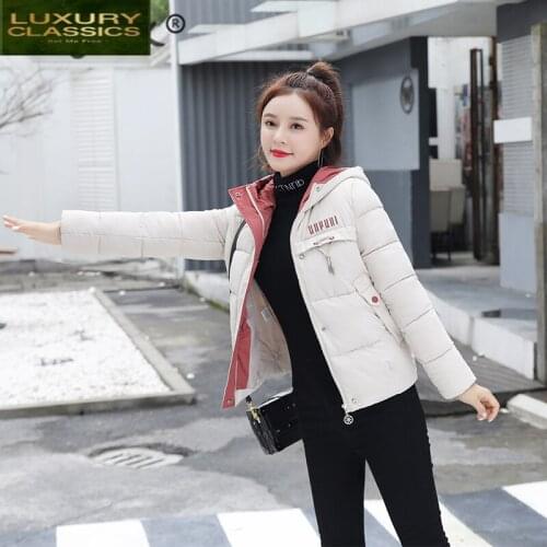 Women Winter Down Jacket Cotton Parkas Mujer 2021 Korean Padded Short Coat Female Warm Parka Fit Manteau Femme Hiver 1985