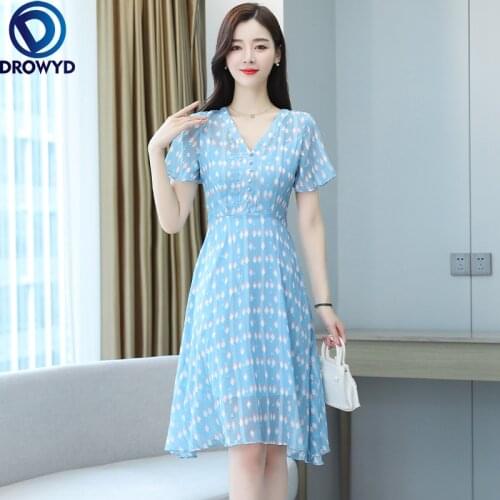 Women Midi Bright Silk Blue Dress Summer 2021 Runway Elegant Vintage Korean Retro Fairy Casual Sea Beach Vacation Party Vestidos