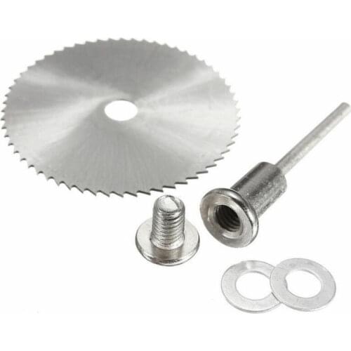 1x HSS Circular Wood Cutting Saw Blade Discs + 1x Mandrel Drill For Rotary Tool For cutting wood PVC pipe soft metal