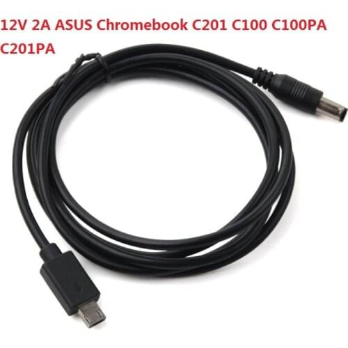 1pc. 1M USB Power Supply Cable Adapter Tablet Charger Fo Tablet Chromebook C201 C100 C100PA C201PA 12V 2A 24W Power Univeral