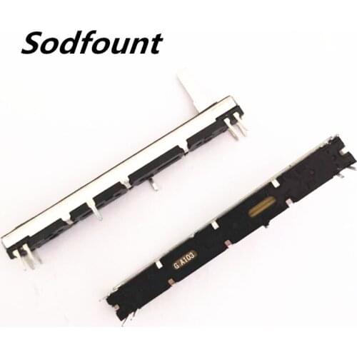 1pcs EPM8 dual channel mixer fader 75mm A10K (A103) potentiometer 8-pin