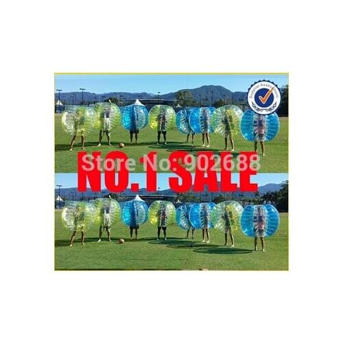 12 pcs 1.2M Bumper ball body zorb ball football bublle (6Blue dot + 6yellow dot )free shipping
