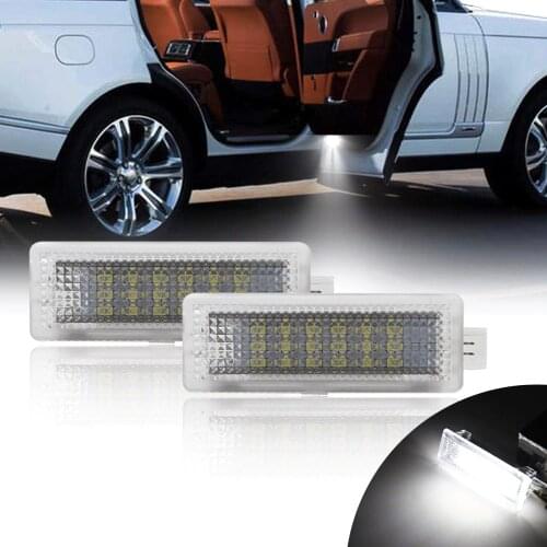 2PCS LED Courtesy Footwell Under Door Light No Error for Range Rover/sport Discovery,For Land rover Evoque LR2 LR3 LR4 Car Lamps