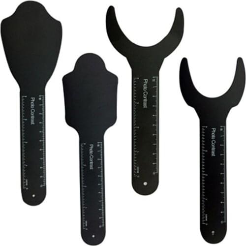 4pcs/Set Dental Orthodontic Photographic Image Contrast Board Oral Cheek Black Plate Contrasters Autoclavable Lab Instrument