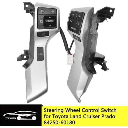 84250-60180 8425060180 Multifunction Car Steering Wheel Switch Audio Control Button Assy For Toyota Land Cruiser Prado 2009-2013