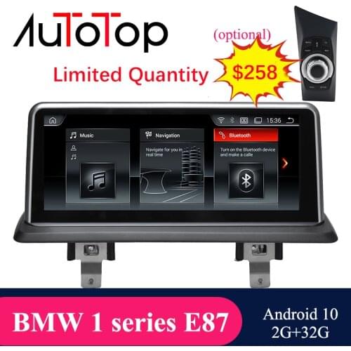 AUTOTOP 4G+64G 10.25" Android 10.0 Car Multimedia Player for E87 E81 E82 E88 2004-2012 CIC CCC GPS Navigation Mirrorlink Carplay