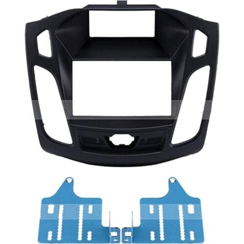 Double Din Dash Kit Car Radio Facia Fascia Dvd Panel Plate for Ford Focus 2012-2014, Non-nav Models