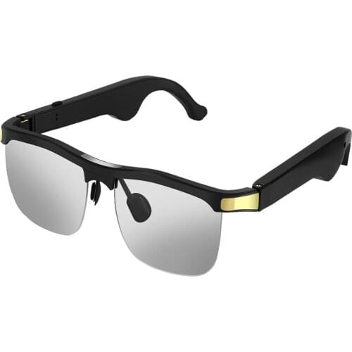 Wireless Audio Glasses Bluetooth Sunglasses with Open Ear Music Headphones BT5.0 Hands-Free Calling Polarized Glasses Lenses