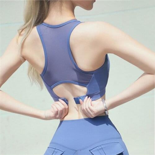 Sleeveless Workout Bra For Women Yoga Crop Top Vest Bra Gym Top Sporty Woman Fitness Sportswear Running Sports Yoga Bra